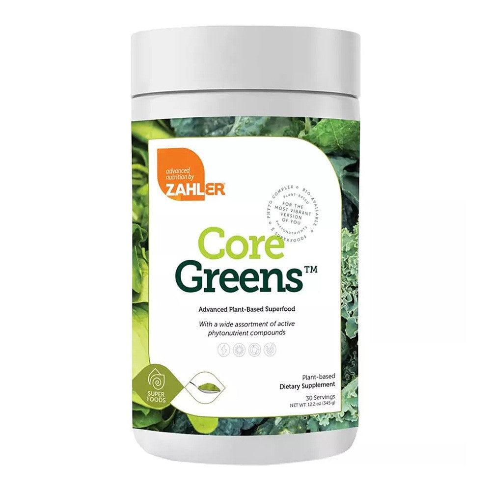Zahler Core Greens Plant Based Superfood Supplement, 30 Ea